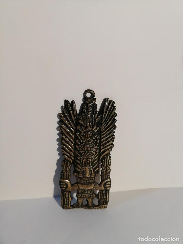 Vintage: Colgante estilo precolombino de bronce - Foto 1