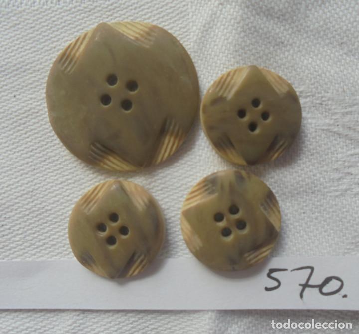 Vintage: Lote 4 vintage botones - Foto 1