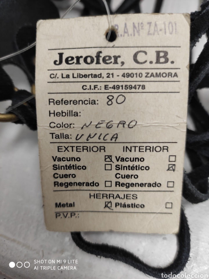 Vintage: Cintur&oacute;n piel para atar, - Foto 4