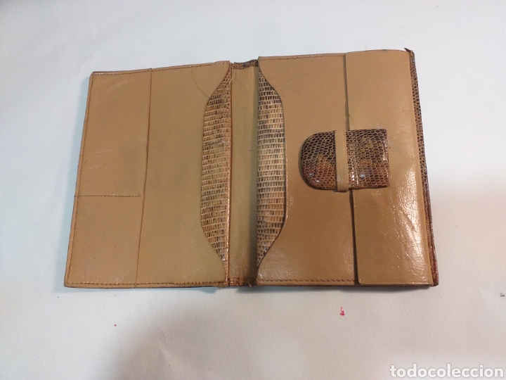 Vintage: Cartera piel a&ntilde;os 50 - Foto 2