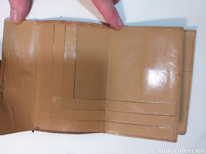 Vintage: Cartera piel a&ntilde;os 50 - Foto 3
