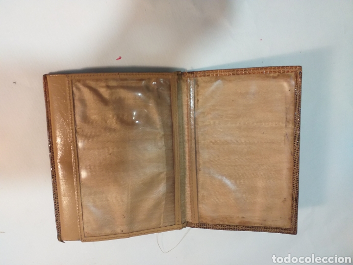 Vintage: Cartera piel a&ntilde;os 50 - Foto 4