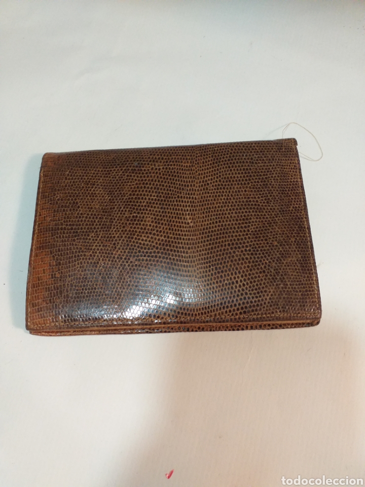 Vintage: Cartera piel a&ntilde;os 50 - Foto 1