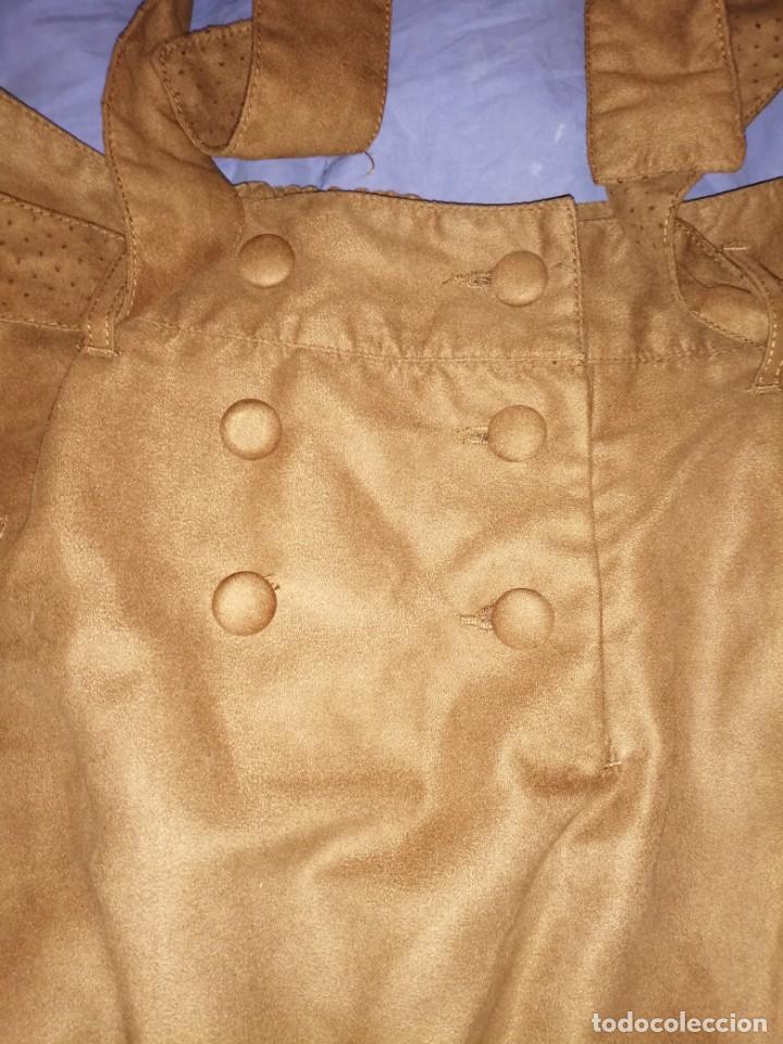 Vintage: Falda corta en antelina - Foto 2