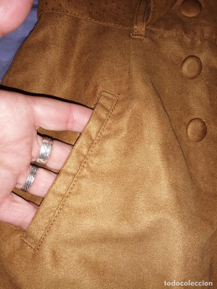 Vintage: Falda corta en antelina - Foto 3