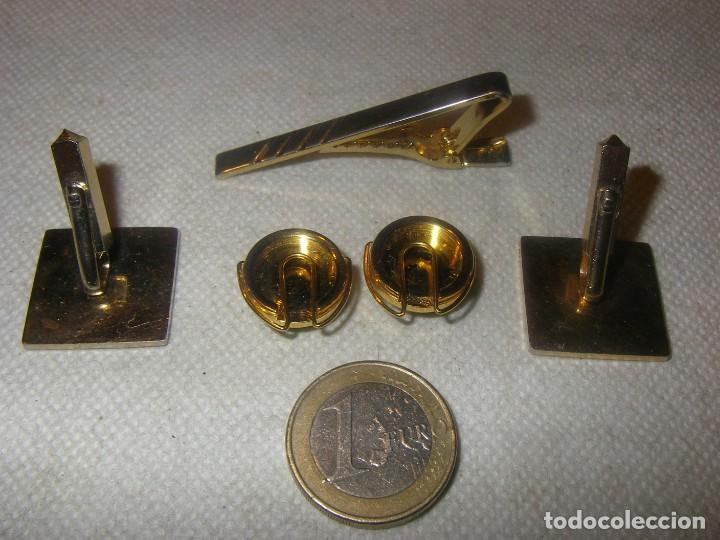 Vintage: Pisacorbatas, gemelos y cubrebotones. - Foto 2