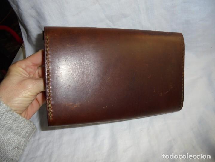 Vintage: BOLSO CARTERA DE CUERO MARRON - Foto 2