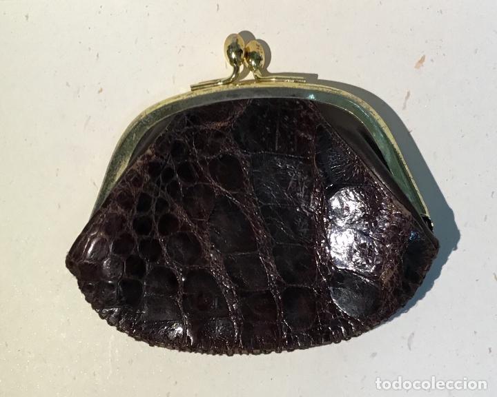 Vintage: MONEDERO DE COCODRILO - Foto 2