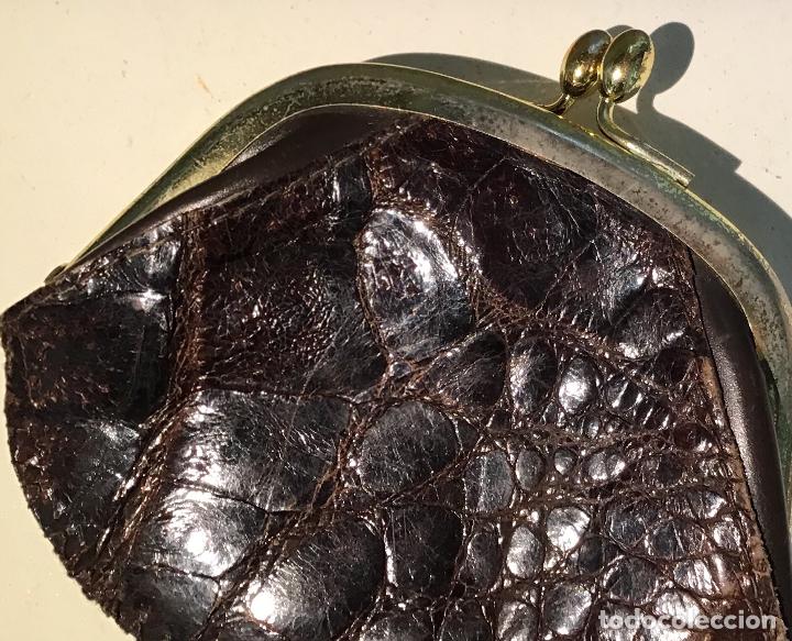 Vintage: MONEDERO DE COCODRILO - Foto 3