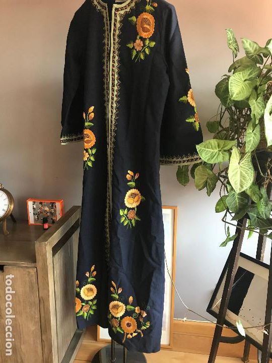 Vintage: Vestido t&uacute;nica bordada a mano - Foto 2