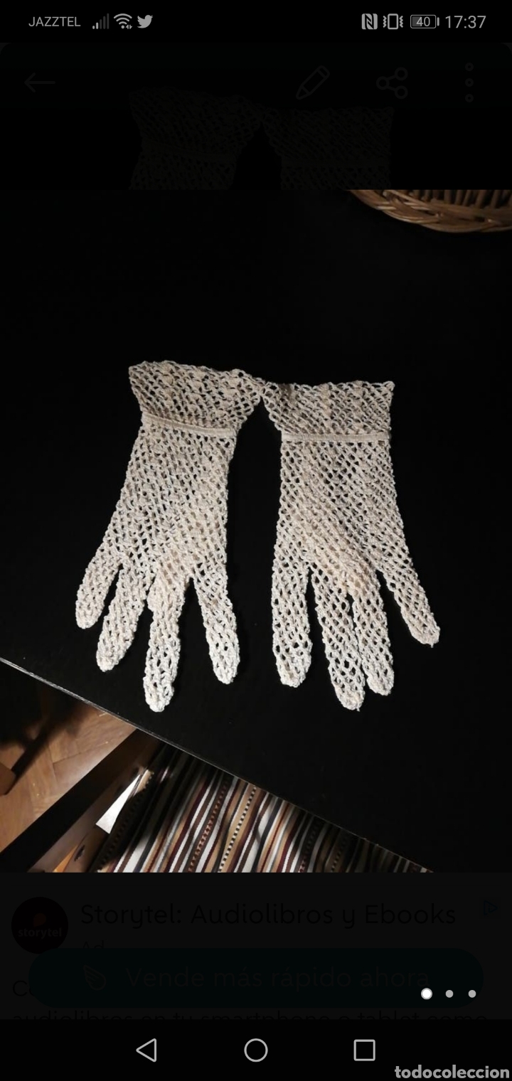 Vintage: Guantes Ganchillo Nuevos - Foto 4