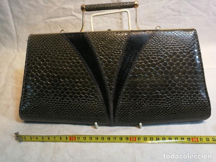 Vintage: ANTIGUO BOLSO DE LAGARTO - Foto 2