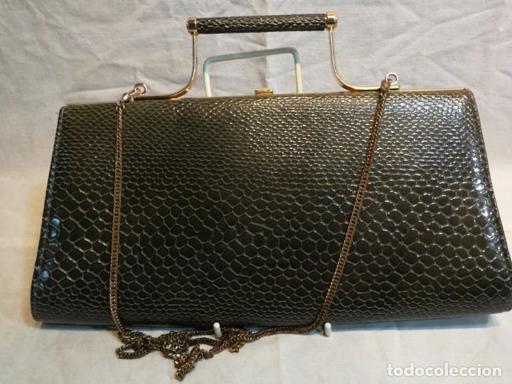Vintage: ANTIGUO BOLSO DE LAGARTO - Foto 3