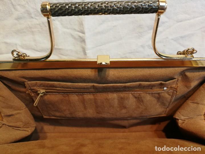Vintage: ANTIGUO BOLSO DE LAGARTO - Foto 4