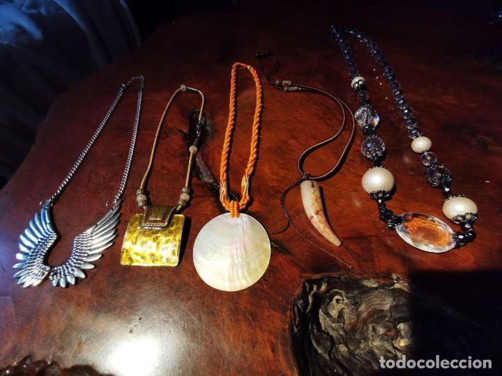 Vintage: 5 COLLARES DE BISUTERIA - Foto 1
