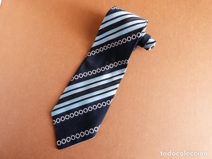 Vintage: Corbata vintage azul marino y azul claro - Foto 1