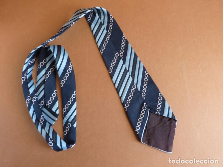Vintage: Corbata vintage azul marino y azul claro - Foto 2