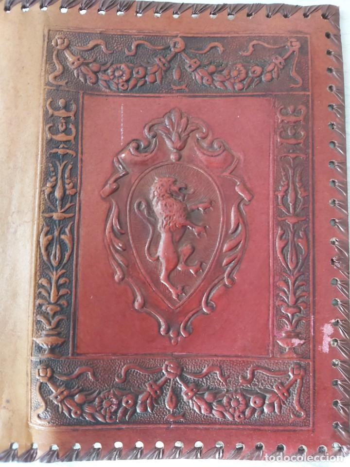Vintage: Funda o sobrecubierta piel trabajada - Foto 2