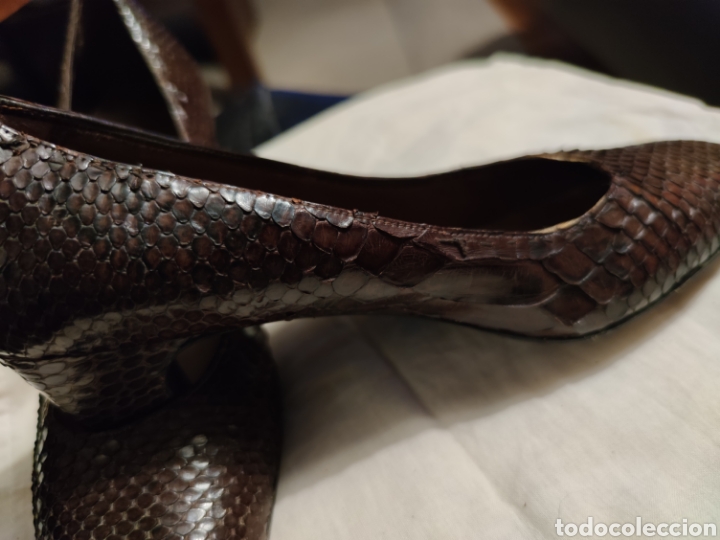 Vintage: Zapatos piel serpiente - Foto 3