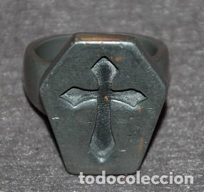 Vintage: ANILLO HEAVY CRUZ LANCEOLADA - Foto 1