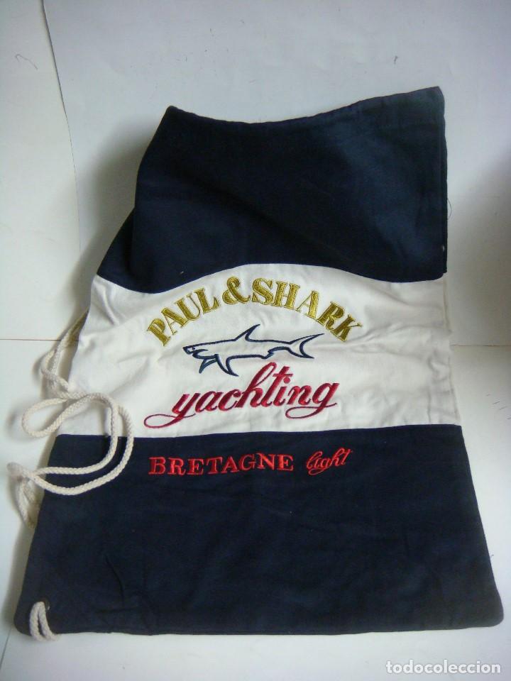 Vintage: BOLSO MOCHILA EN TELA DE PAUL&SHARK LAS LETRAS ESTAN BORDADAS NUEVO