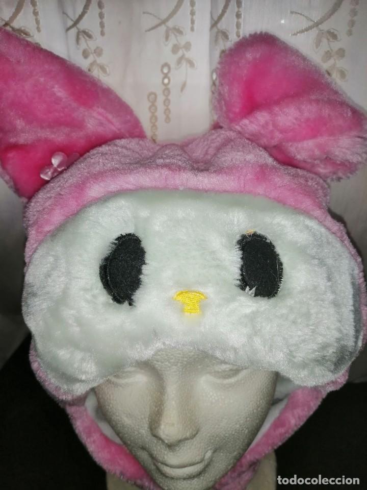 Vintage: Gorrito para ni&ntilde;a rosa y blanca - Foto 2