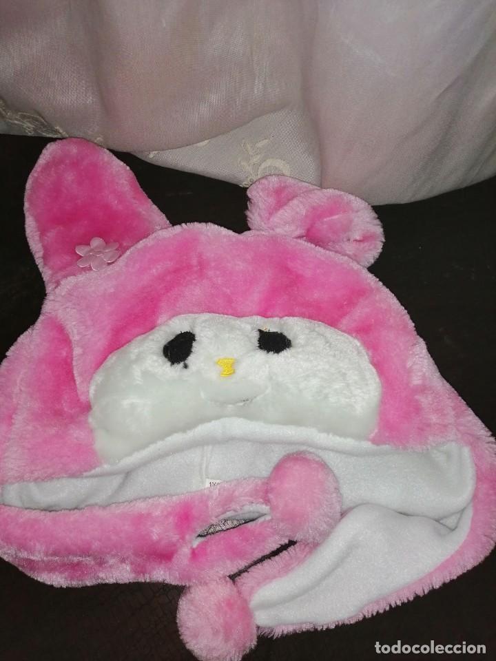 Vintage: Gorrito para ni&ntilde;a rosa y blanca - Foto 7