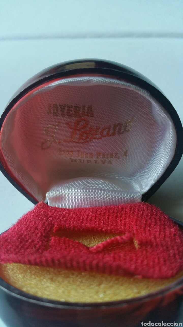Vintage: Mariposa dorada en estuche. - Foto 6