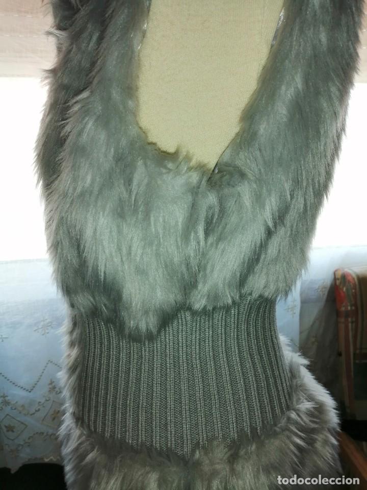 Vintage: Chaleco gris perla c&aacute;lido - Foto 5