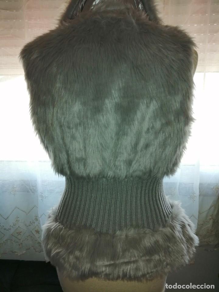Vintage: Chaleco gris perla c&aacute;lido - Foto 6