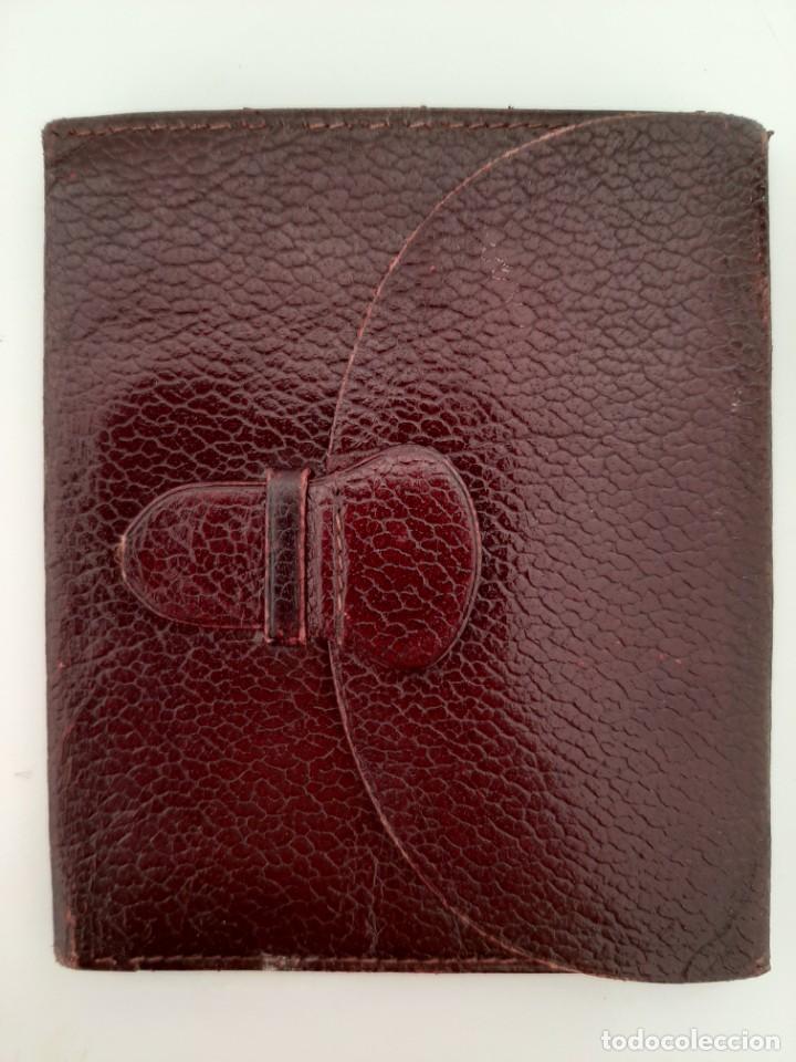 Vintage: BILLETERO CARTERA PIEL MARR&Oacute;N - Foto 1