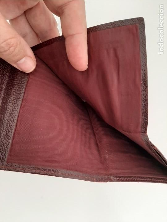 Vintage: BILLETERO CARTERA PIEL MARR&Oacute;N - Foto 3
