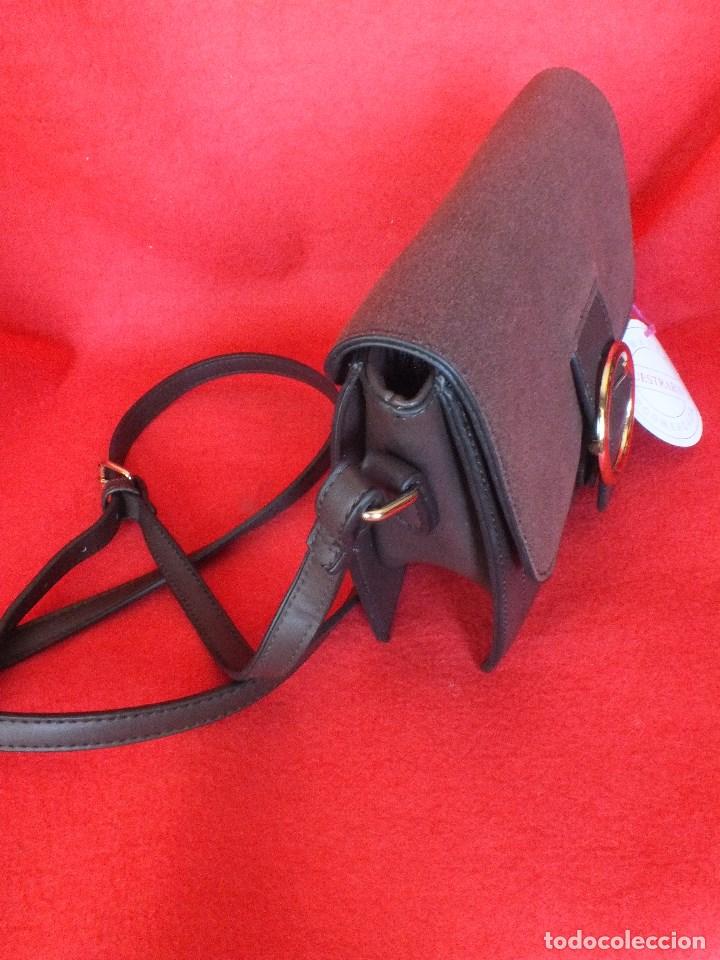 Vintage: BOLSO CON HEBILLA DORADA EN COLOR MARRON - Foto 9
