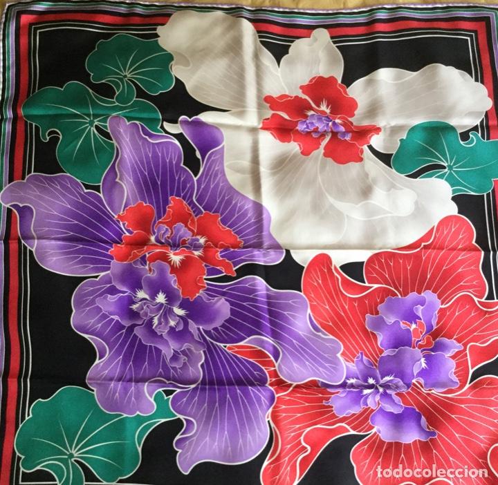 Vintage: PA&Ntilde;UELO DE SEDA VINTAGE LEONARD PARIS - Foto 9