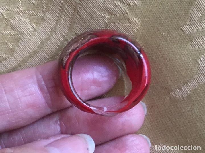 Vintage: ANILLO DE CRISTAL DE MURANO - Foto 4
