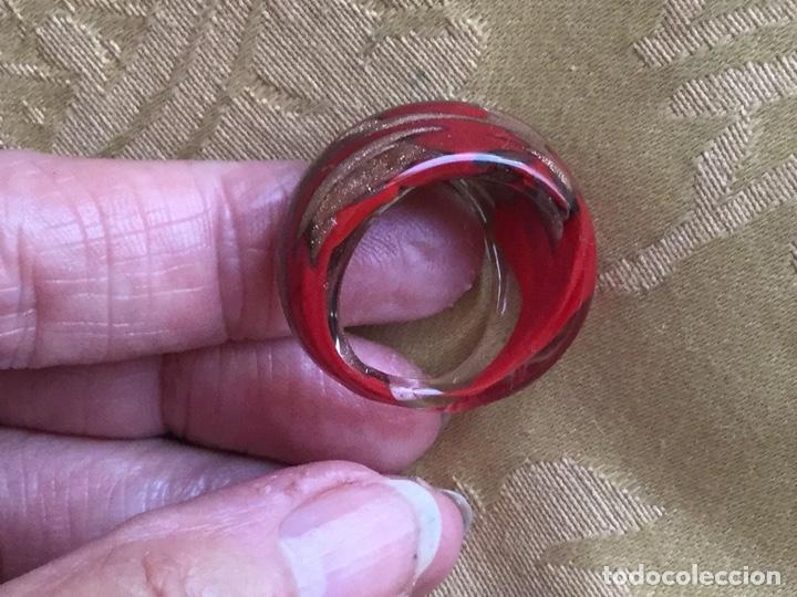 Vintage: ANILLO DE CRISTAL DE MURANO - Foto 5