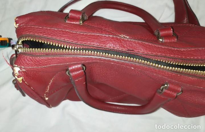 Vintage: BOLSO CUERO ROJO - Foto 2
