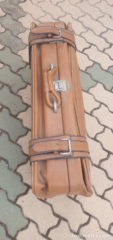 Vintage: Maleta vitange de piel - Foto 4