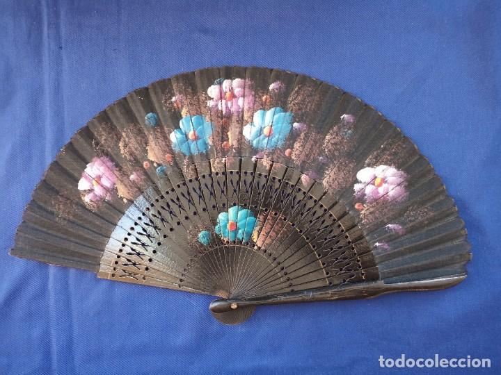 Vintage: Lote de 5 abanico, vintage de madera - Foto 2