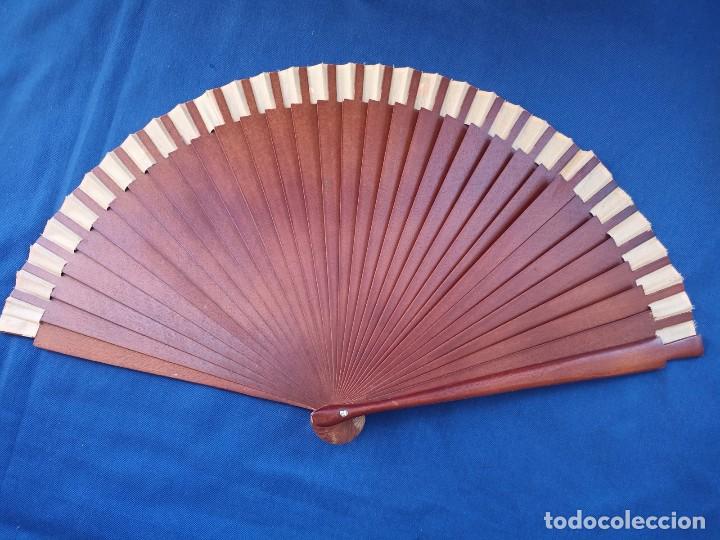 Vintage: Lote de 5 abanico, vintage de madera - Foto 5