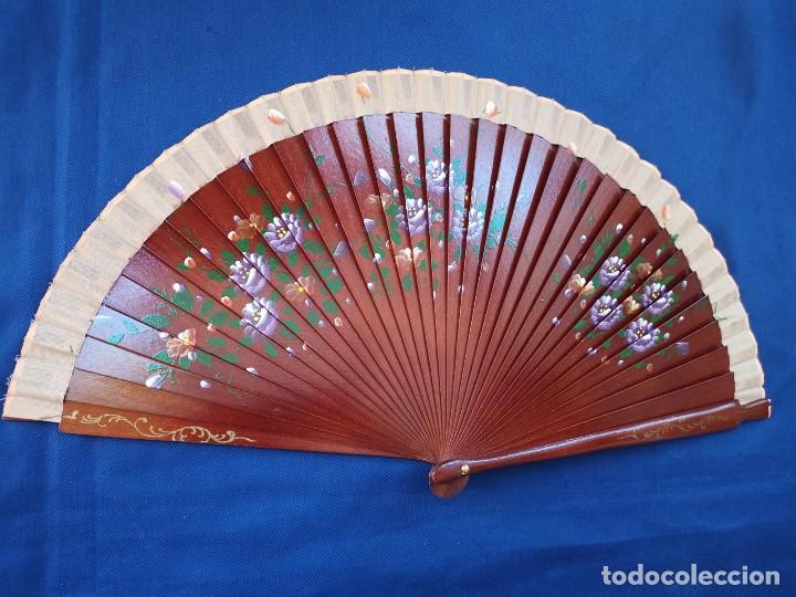 Vintage: Lote de 5 abanico, vintage de madera - Foto 11