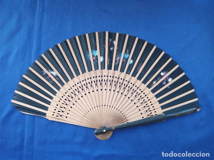 Vintage: Lote de 5 abanico, vintage de madera - Foto 15