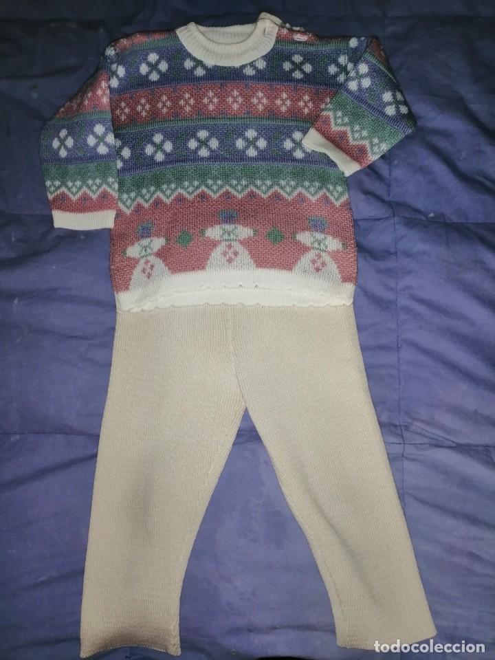 Vintage: Conjunto para beb&eacute;s y mu&ntilde;eca - Foto 1