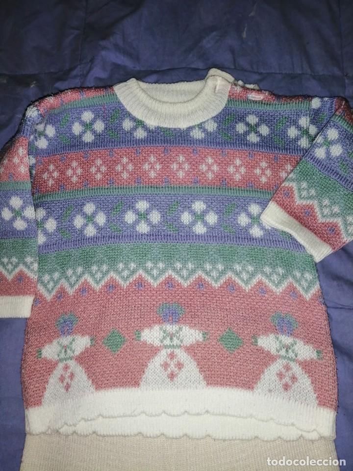 Vintage: Conjunto para beb&eacute;s y mu&ntilde;eca - Foto 2