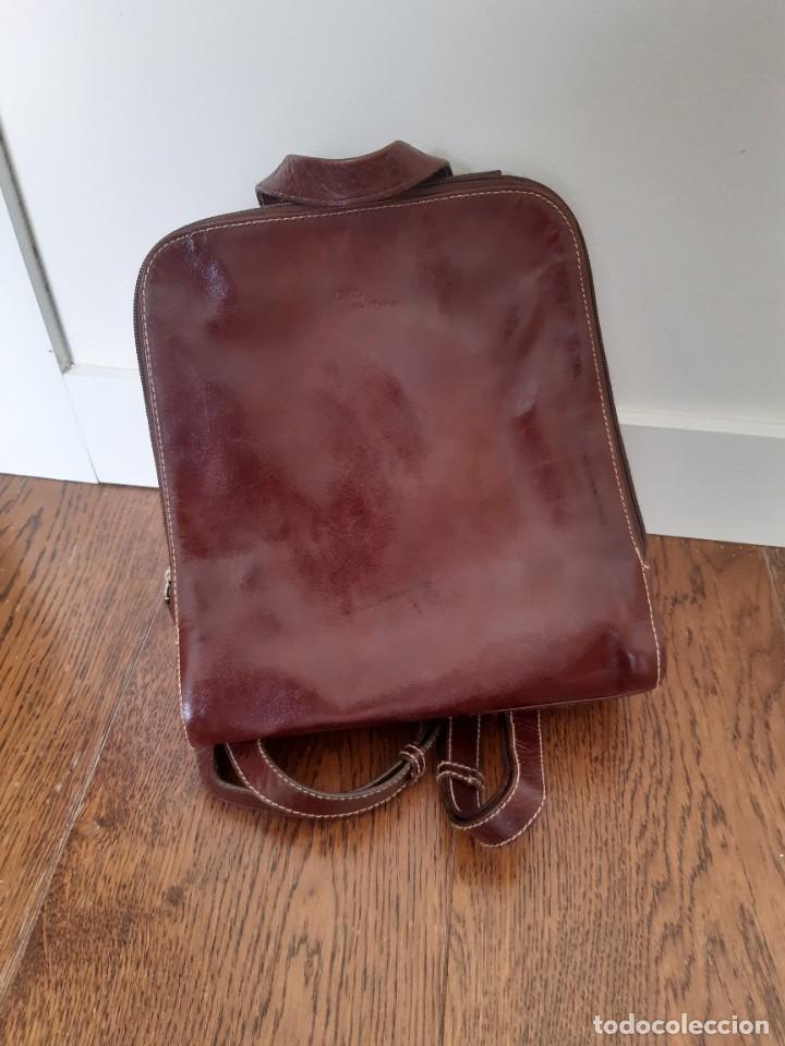 Vintage: Mochila piel marron - Foto 1