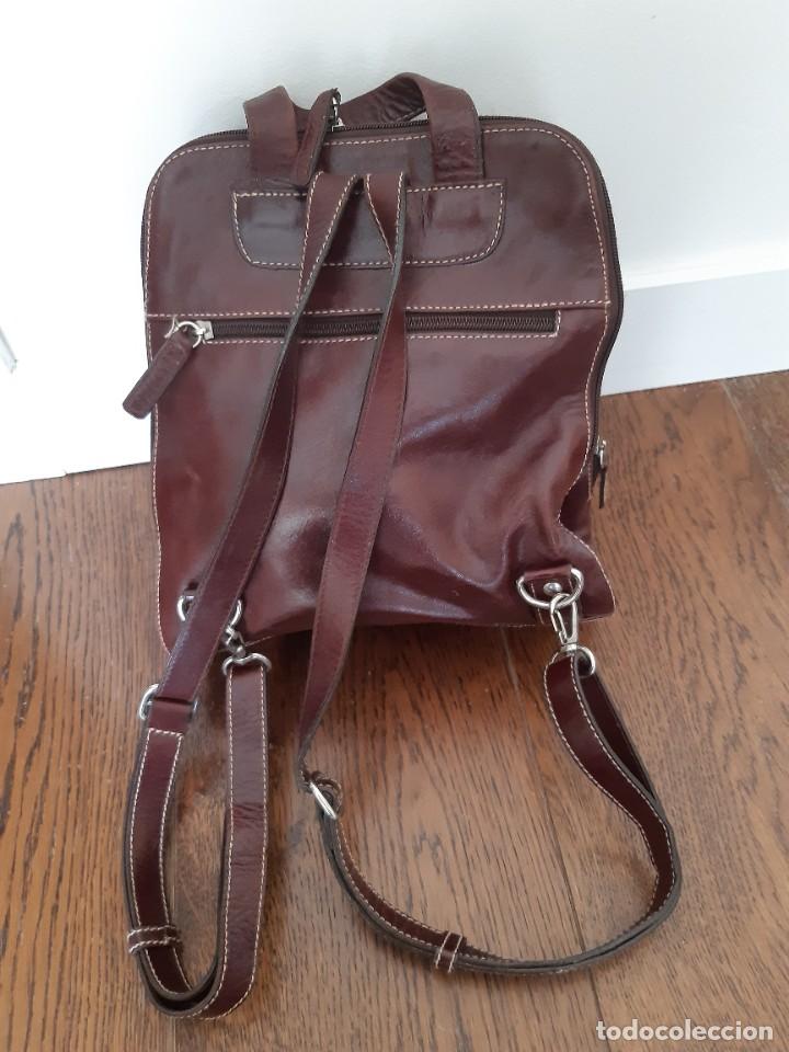 Vintage: Mochila piel marron - Foto 2