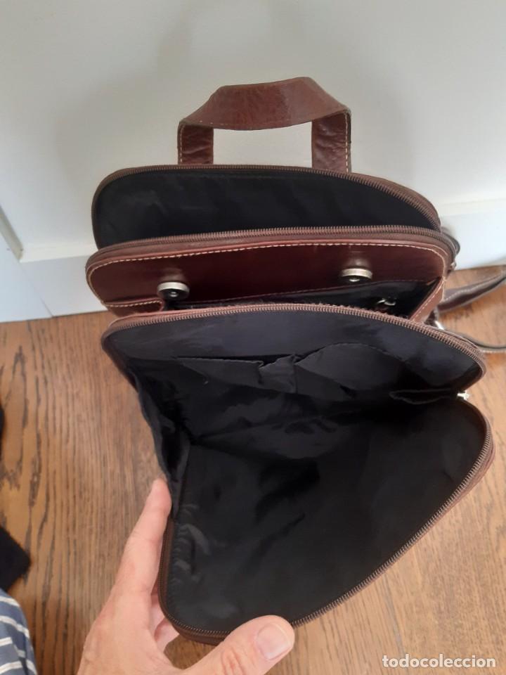 Vintage: Mochila piel marron - Foto 4