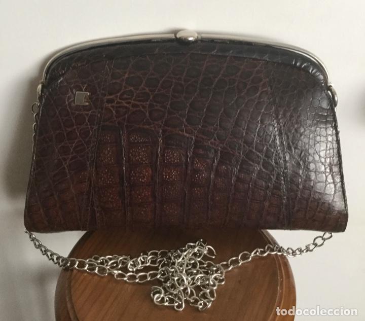 Vintage: ANTIGUO BOLSO DE COCODRILO - Foto 1