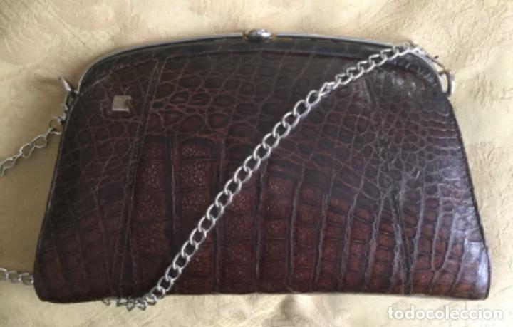 Vintage: ANTIGUO BOLSO DE COCODRILO - Foto 11