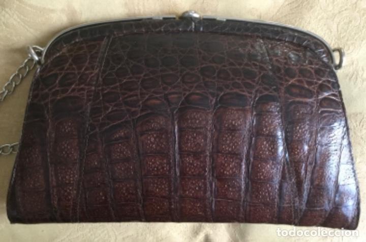 Vintage: ANTIGUO BOLSO DE COCODRILO - Foto 12
